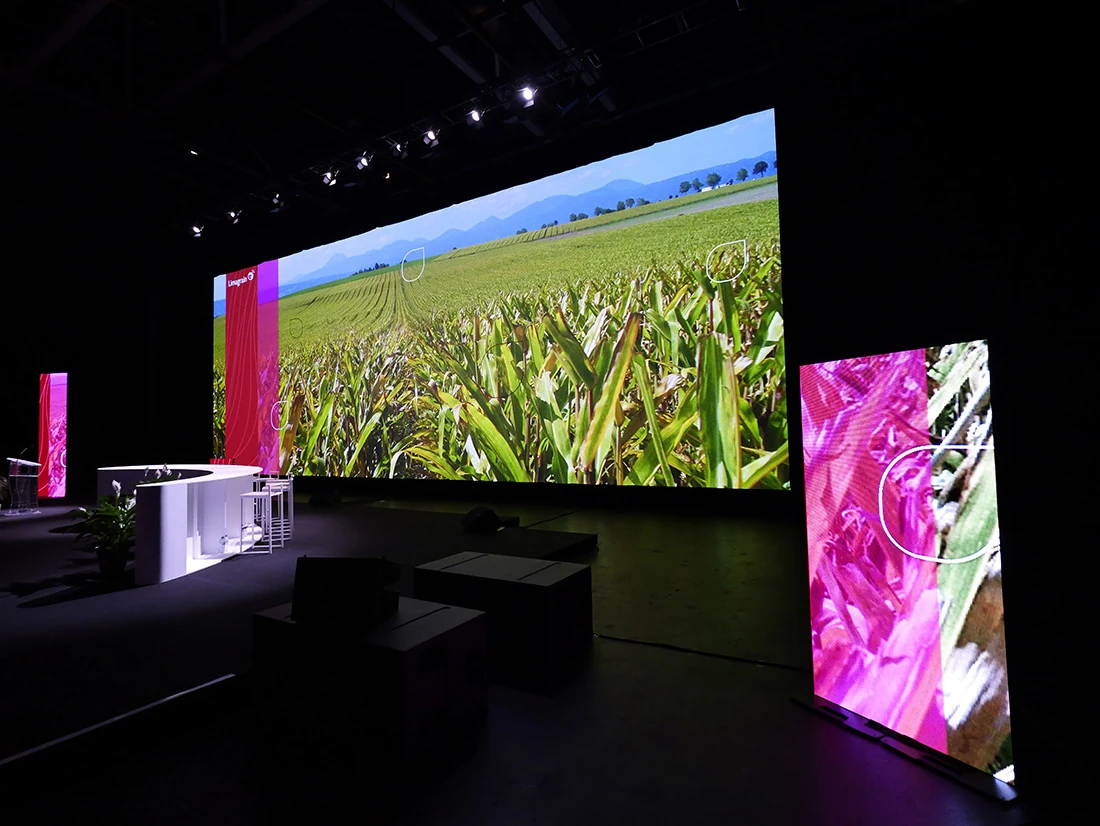 Photo de l'ifodécor utilisé pour l'assemblée générale de Limagrain.